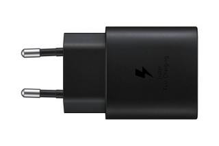 SAMSUNG originální napájecí adaptér s rychlonabíjením 25W černá Balení: Poškozené balení (krabička je poničena - produkt je v pořádku)