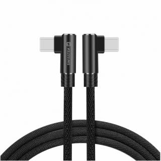 SWISSTEN Arcade datový kabel USB-C/USB-C, textilní, 1,2 m