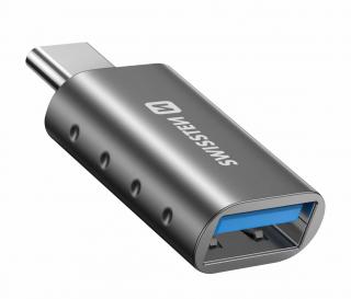 SWISSTEN OTG adaptér/přechodka  USB-C (samec)/ USB-A (samice)