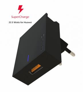 SWISSTEN síťová nabíječka pro Huawei Super Charge, 22,5 W, černá