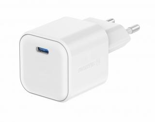 SWISSTEN Síťový adaptér GaN 1x USB-C 20W power delivery Barva: Bílá