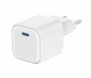 SWISSTEN Síťový adaptér GaN 1x USB-C 35W power delivery Barva: Bílá