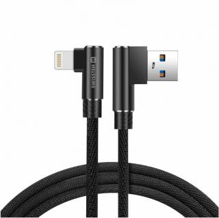 SWISSTEN textilní nabíjecí kabel Arcade USB-A / Lightning, délka 1,2 m