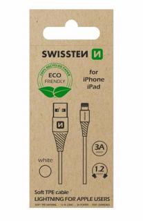 SWISSTEN TPU datový kabel USB-A / Lightning, délka 1,2 m (EKO BALENÍ) Barva: Bílá