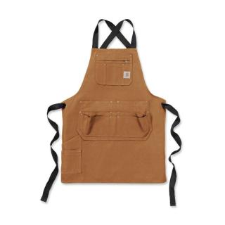 CARHARTT DUCK APRON BROWN DOPLNKY: ONE SIZE