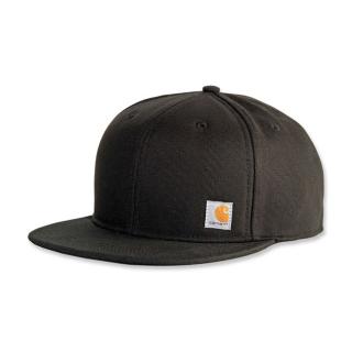 CARHARTT FIRM DUCK FLAT BRIM CAP BLACK DOPLNKY: ONE SIZE