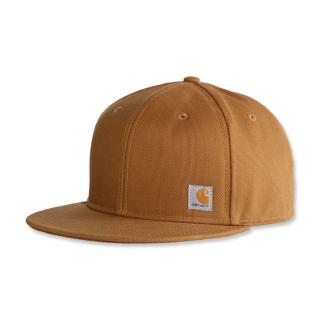 CARHARTT FIRM DUCK FLAT BRIM CAP CARHARTT®BROWN DOPLNKY: ONE SIZE