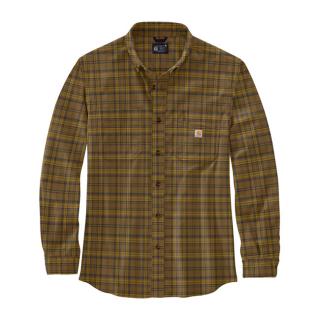 CARHARTT FLANNEL PLAID SHIRT OAK BROWN Velikost: L