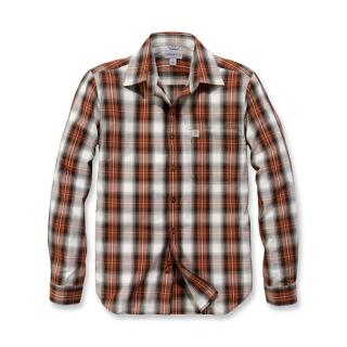 CARHARTT PLAID OPEN COLLAR SHIRT SEQUOIA Velikost: S