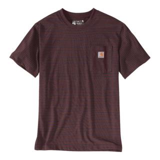 CARHARTT RELAXED S/S POCKET STRIPE T-SHIRT PORT STRIPE Velikost: S