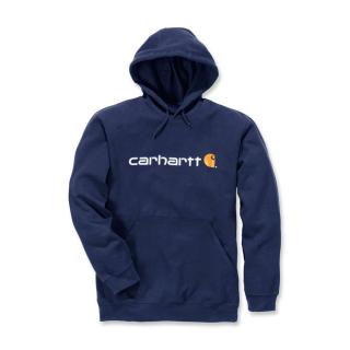 CARHARTT SIGNATURE LOGO HOODED SWEATSHIRT NEW NAVY Velikost: L