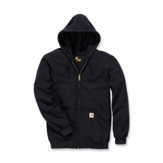 CARHARTT ZIP HOODED SWEATSHIRT BLACK Velikost: L