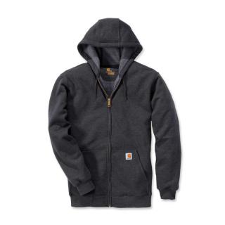 CARHARTT ZIP HOODED SWEATSHIRT CARBON HEATHER Velikost: L