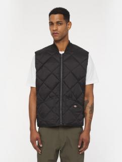 DIAMOND QUILTED VEST BLK Velikost: M