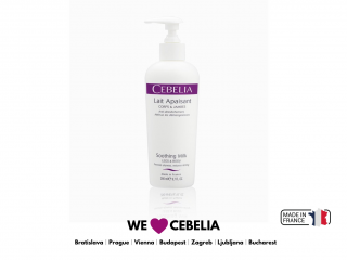 CEBELIA SOOTHING BODY MILK 290ml - UPOKOJUJÍCÍ mléko ZABRAŇUJE SUCHOSTI, ZAČERVENÁNÍ a SVRBENÍ