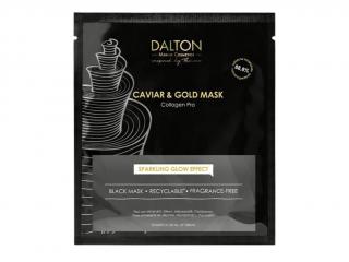 COLLAGEN PRO CAVIAR & GOLD LUXURY ANTI AGING MASK - Prémiová KAVIÁROVÁ vyhlazující maska ​​se ZLATEM a KOLAGENEM, 1ks