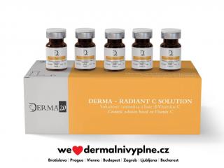 DERMA RADIANT C SOLUTION 5x5ml - Vitamin C ve sterilních lahvičkách