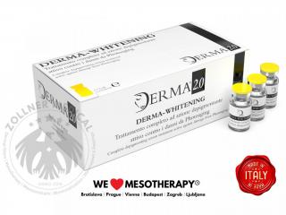 Derma Whitening Cocktail 5 x 5ml - Účinné ošetření hyperpigmentace (léčba skvrn) nabité mimetickými PEPTIDMI