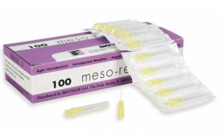 Meso-relle - mezoterapeutické jehly 31G (0,26) x 4mm, 10ks