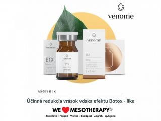 Venome Meso BTX 5x5ml - Účinná terapie s efektem Botox - Like, se silným regeneračním anti-aging účinkem v boji proti vráskám.