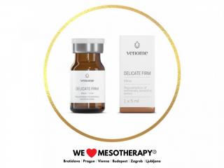 Venome Meso Delicate FIRM 5 ml - Osvědčená Bio-revitalizace citlivých oblastí s kyselinou Hyaluronovou, DMAE, peptidy a aminokyselinami