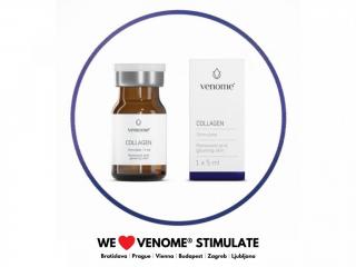 Venome STIMULATE COLLAGEN 5ML - pomáhá zpomalovat procesy stárnutí, umožňuje hlubokou hydrataci a navrací pokožce zdravý lesk