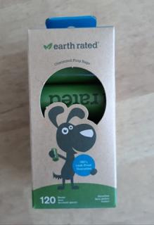 Sáčky na bobky rozložitelné bez vůně 8 rolí (Earth Rated)