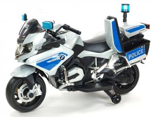 Dětská elektrická motorka BMW R 1200RT, policie, modro-bílá