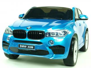 Dětské elektrické autíčko BMW X6M dvoumístné, modré