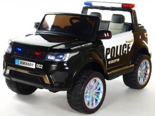 Dětské elektrické SUV Rover policie, 4x4, dvoumístný