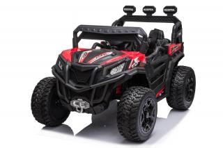 Elektrická bugina Turbo RZR 4x4, dvoumístná, červená