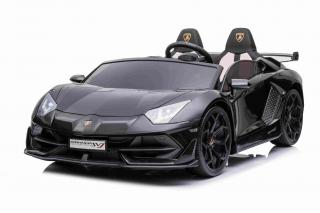 Elektrické autíčko Lamborghini Aventador, dvoumístné, černé lakované