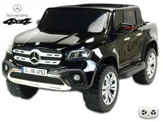 Elektro autíčko Mercedes X-Class 4x4, dvoumístné, černé