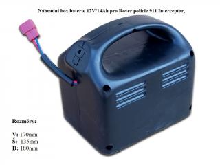 Náhradní box s baterií 12V/14Ah pro Rover Happer a policie Interceptor 911