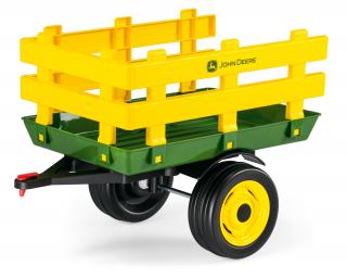 Vlek pro traktory John Deere Stake-Trailer, žlutý