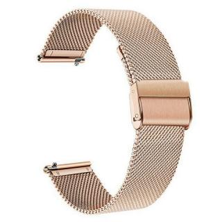 Jemný síťovaný mesh řemínek z nerezové oceli / šířka 18mm / rose gold