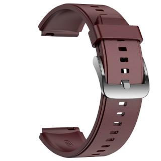 Silikonový řemínek šířka 22mm / tmavě červená Burgundy / 230261