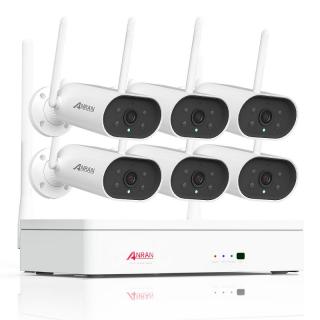 WiFi kamerový systém ANRAN B01-DW858 s rozlišením 5MP / úložiště 1TB / 6x kamera Úložiště: Bez úložiště