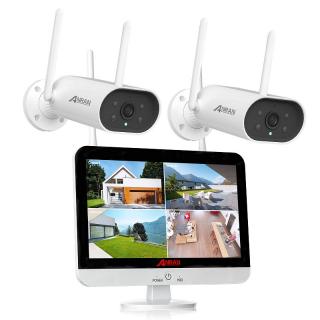 WiFi kamerový systém ANRAN DW-17B01 50W s rozlišením 5MP / 2x kamera / detekce pohybu / noční vidění / úložiště až 4TB Úložiště: Bez úložiště