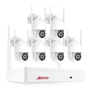 WiFi kamerový systém ANRAN P2-DW858 s rozlišením 5MP / úložiště 1TB / 6x kamera