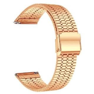 Zlatý elegantní mesh síťovaný řemínek / šířka 22mm / ocel /