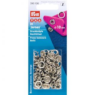 PRYM Knoflík stiskací JERSEY 10 mm - stříbrný (náhradní)