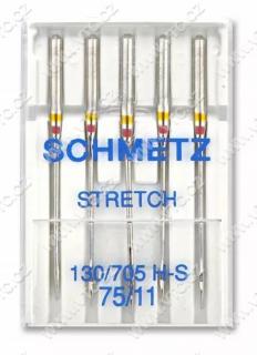 SCHMETZ Jehly strojové 705 H STRETCH 75 (5 ks)