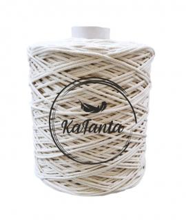 Bavlněná šňůra Kafanta 3 mm/500m - natural MAXI KLUBKO