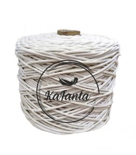 Bavlněná šňůra KaFanta 5 mm/500m - natural MAXI KLUBKO