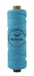 Bavlněná šňůra KaFanta 5 mm PREMIUM - aqua