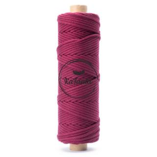 Bavlněná šňůra KaFanta 5 mm PREMIUM - burgundy