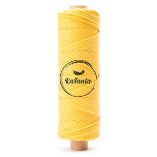 Bavlněná šňůra KaFanta 5 mm PREMIUM - classic yellow