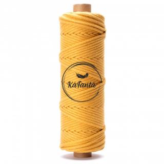 Bavlněná šňůra KaFanta 5 mm PREMIUM - mustard