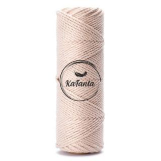 Bavlněná šňůra KaFanta Premium 3PLY 2mm - frappe